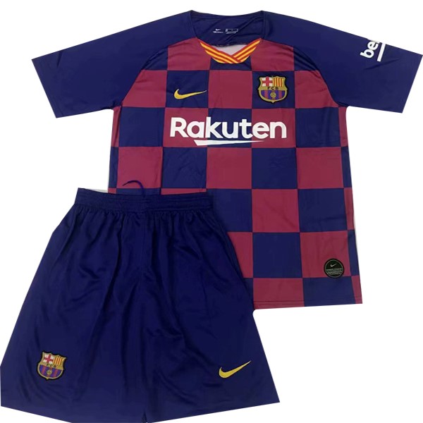 Camiseta Barcelona Replica Primera Ropa Niños 2019/20 Azul Rojo